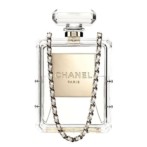 chanel no 5 perfume evening bag clear|no 5 chanel price.